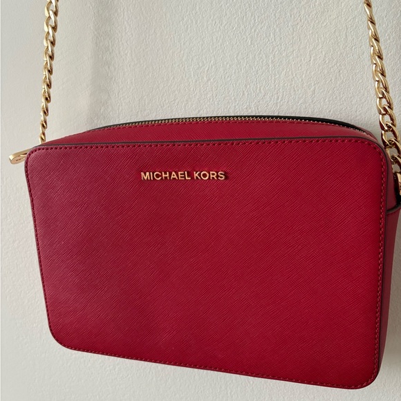 Michael Kors Red Crossbody Bag - Picture 1 of 10